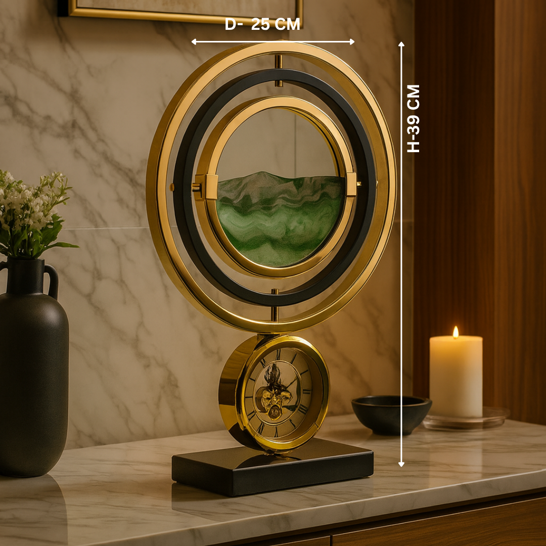 Eternal Flow Timepiece with Clock