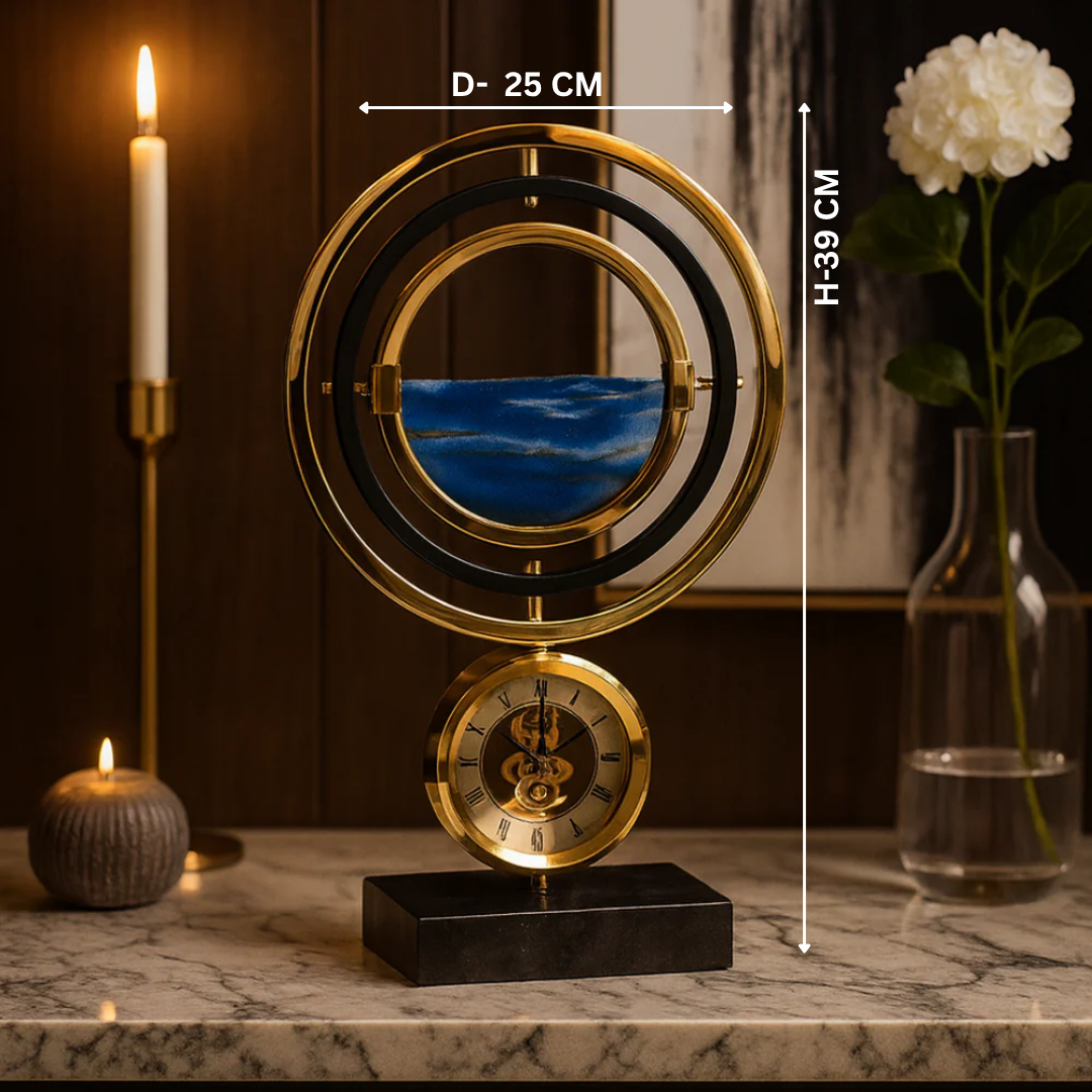 Eternal Flow Timepiece with Clock