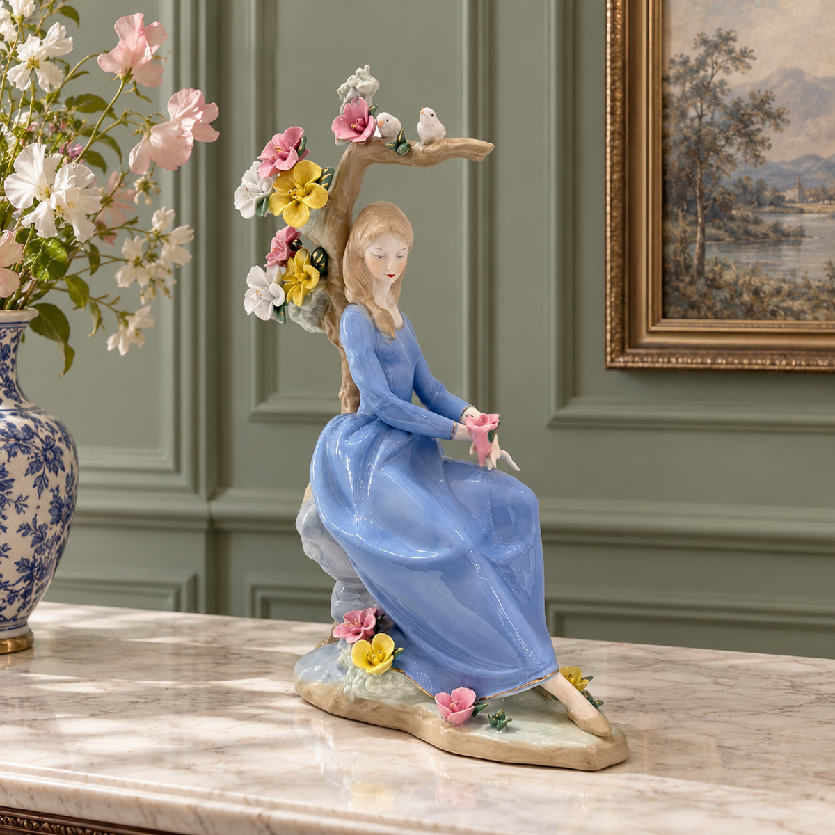 Bluebell reverie figurine