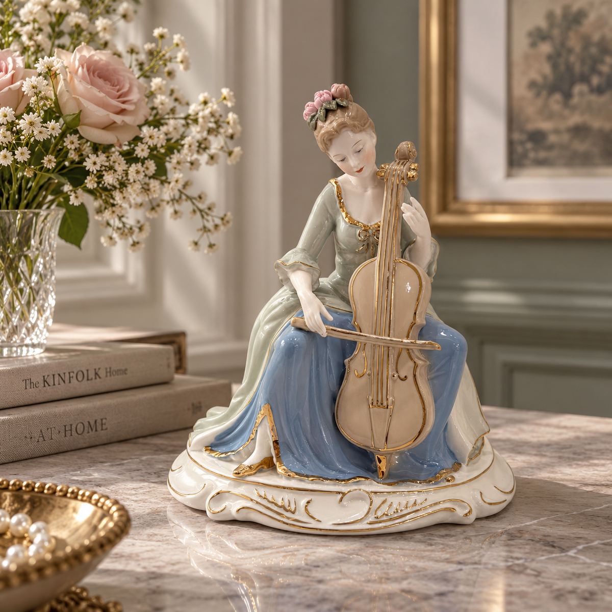 Melody belle musician sculpture