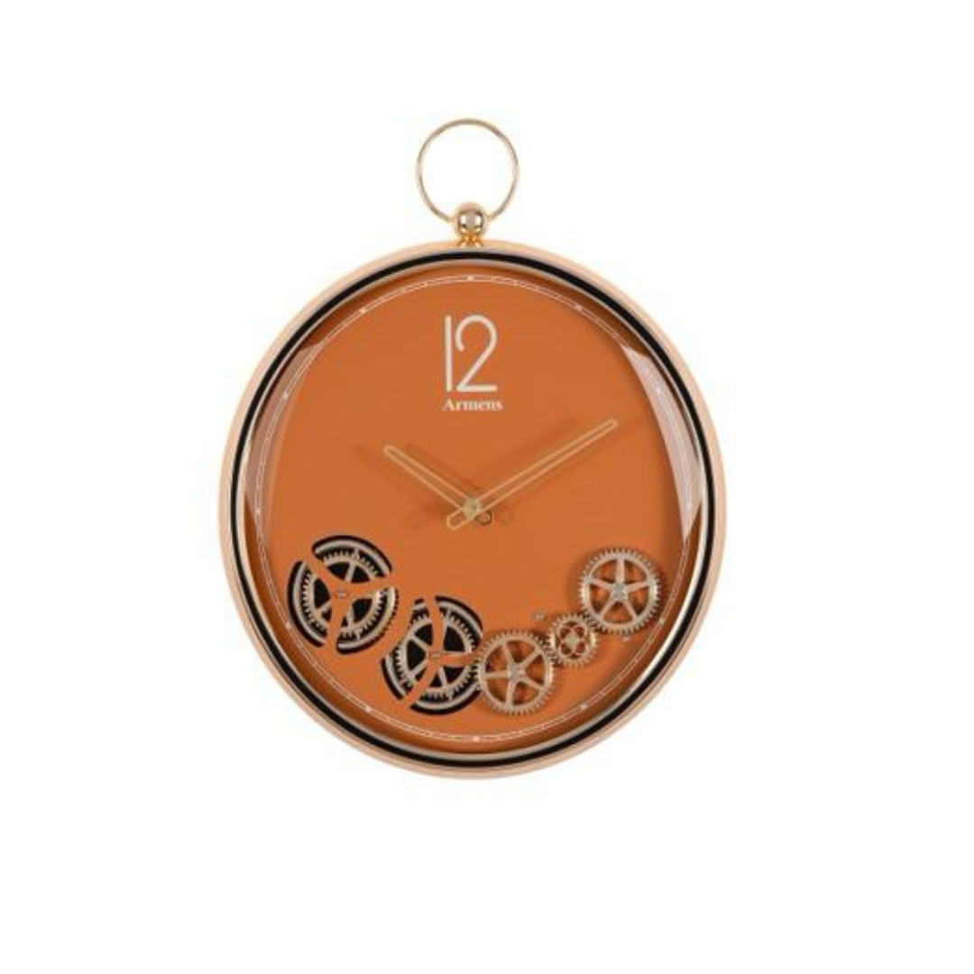 The Circle Of Time Wall Clock- Orange