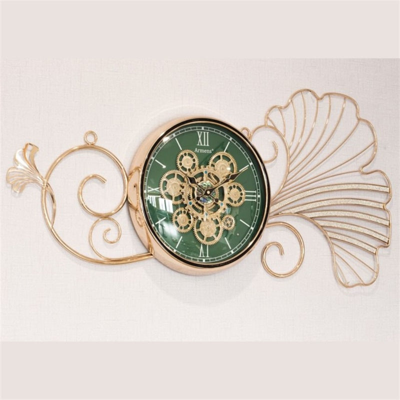Timeless Bloom Wall Clock- Blue