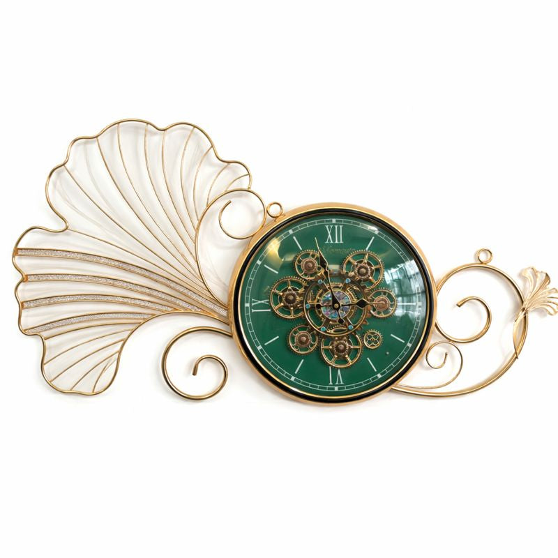 Timeless Bloom Wall Clock- Blue