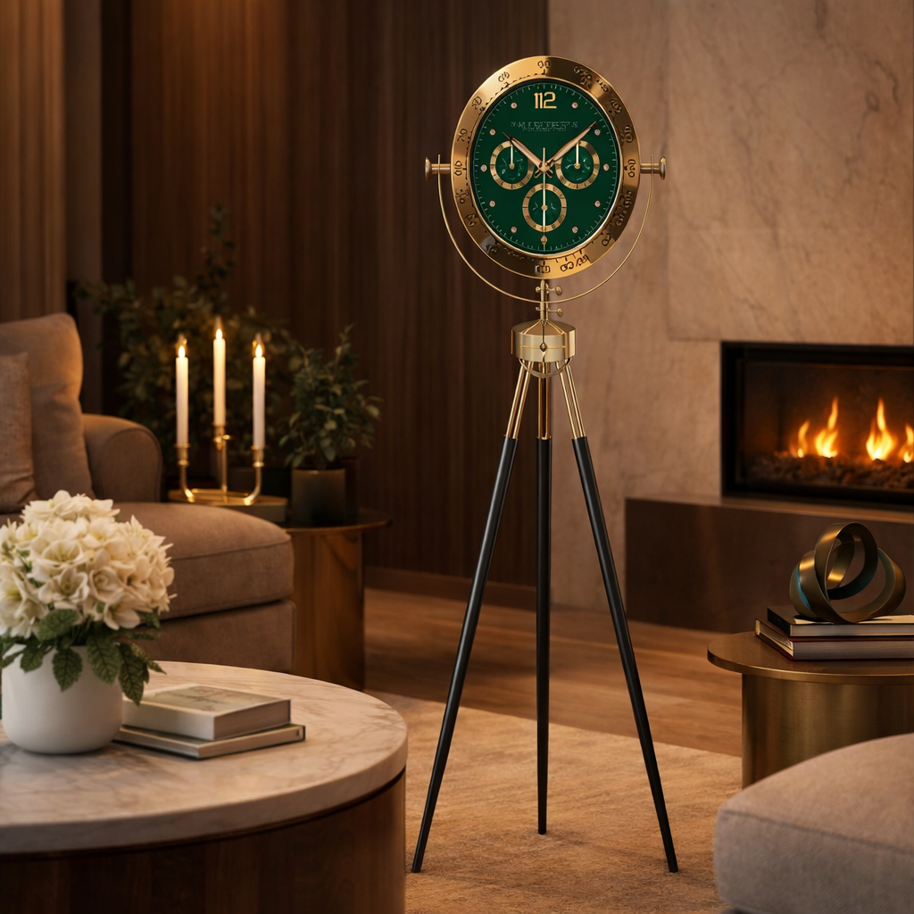 Golden Gem Clock- Green