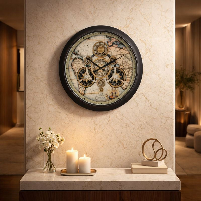 Wheels Of The World Clock