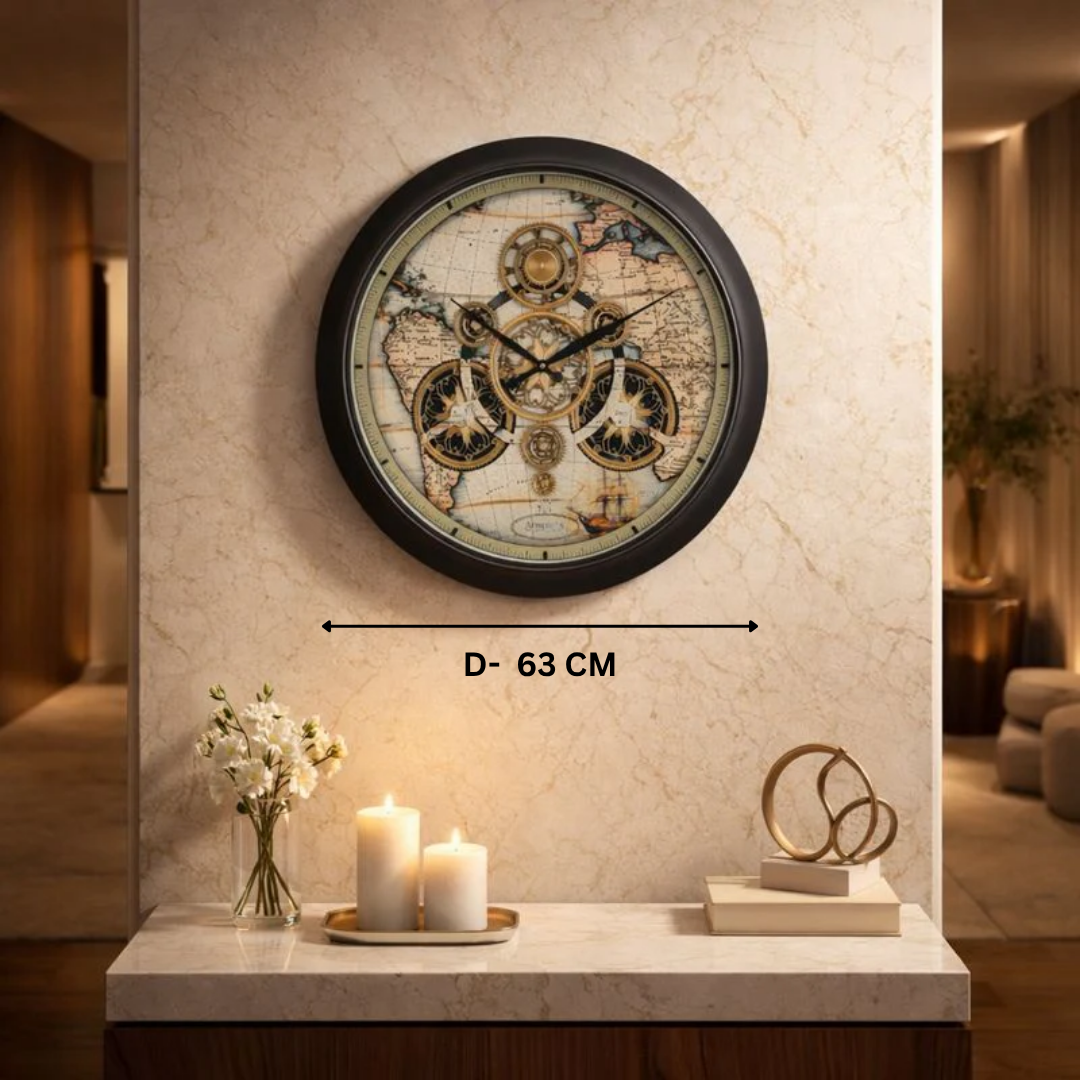 Wheels Of The World Clock
