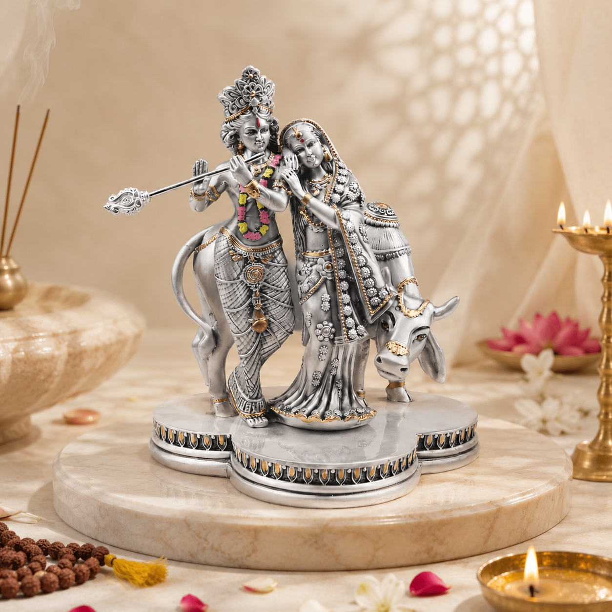 Radha Krishna Vrindavan Grace Idol