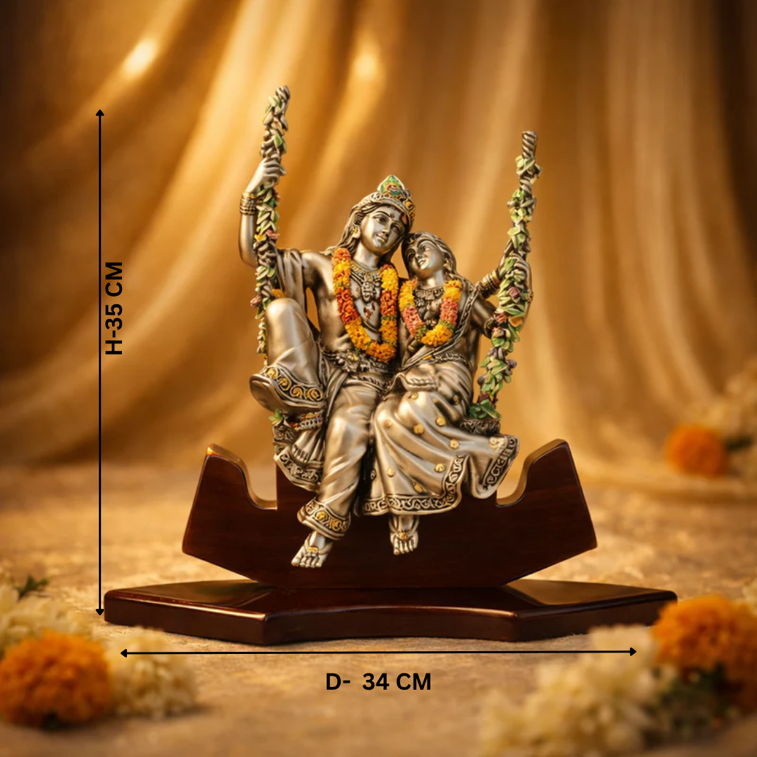 Radha Krishna Jhula Idol