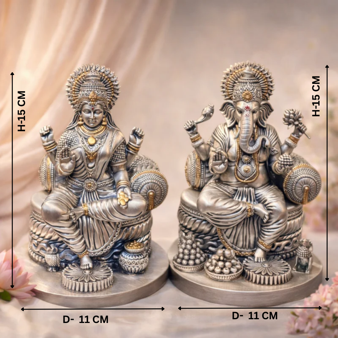 Goddess Lakshmi & Lord Ganesha Idol Set