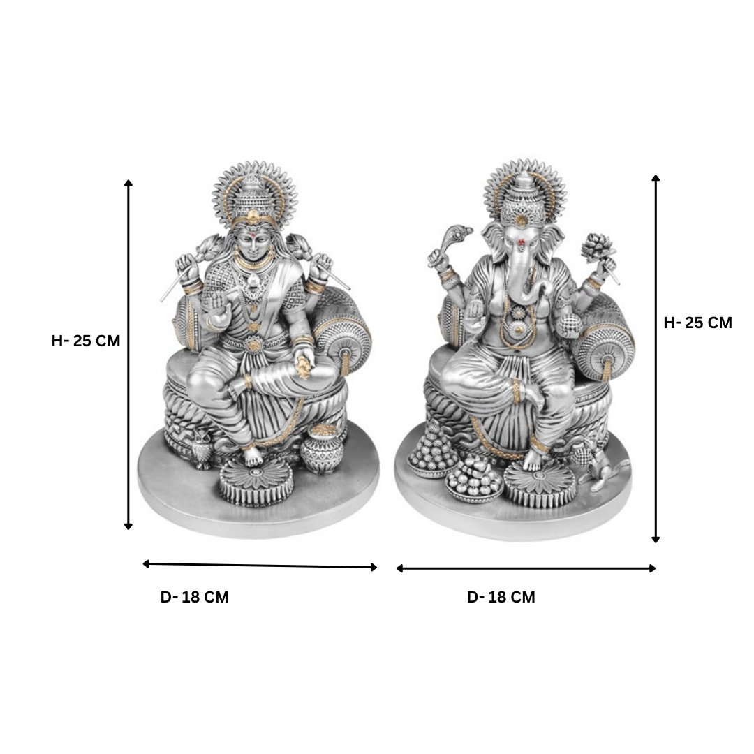Majestic Laxmi Ganesha 10 inch