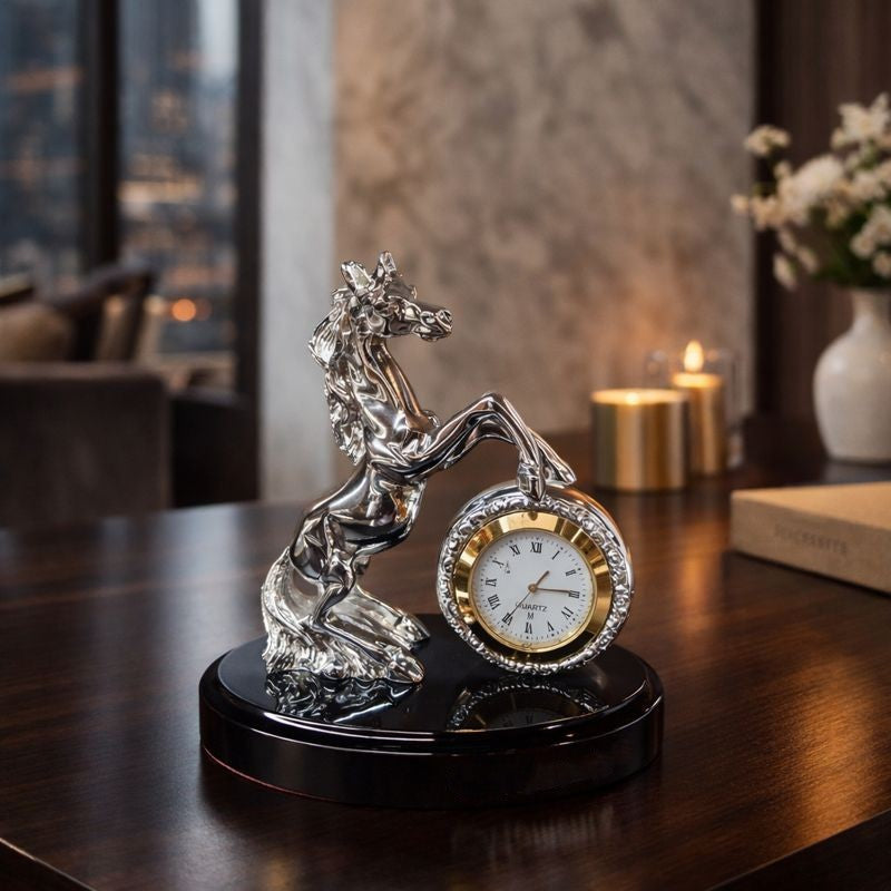 Horse With Clock