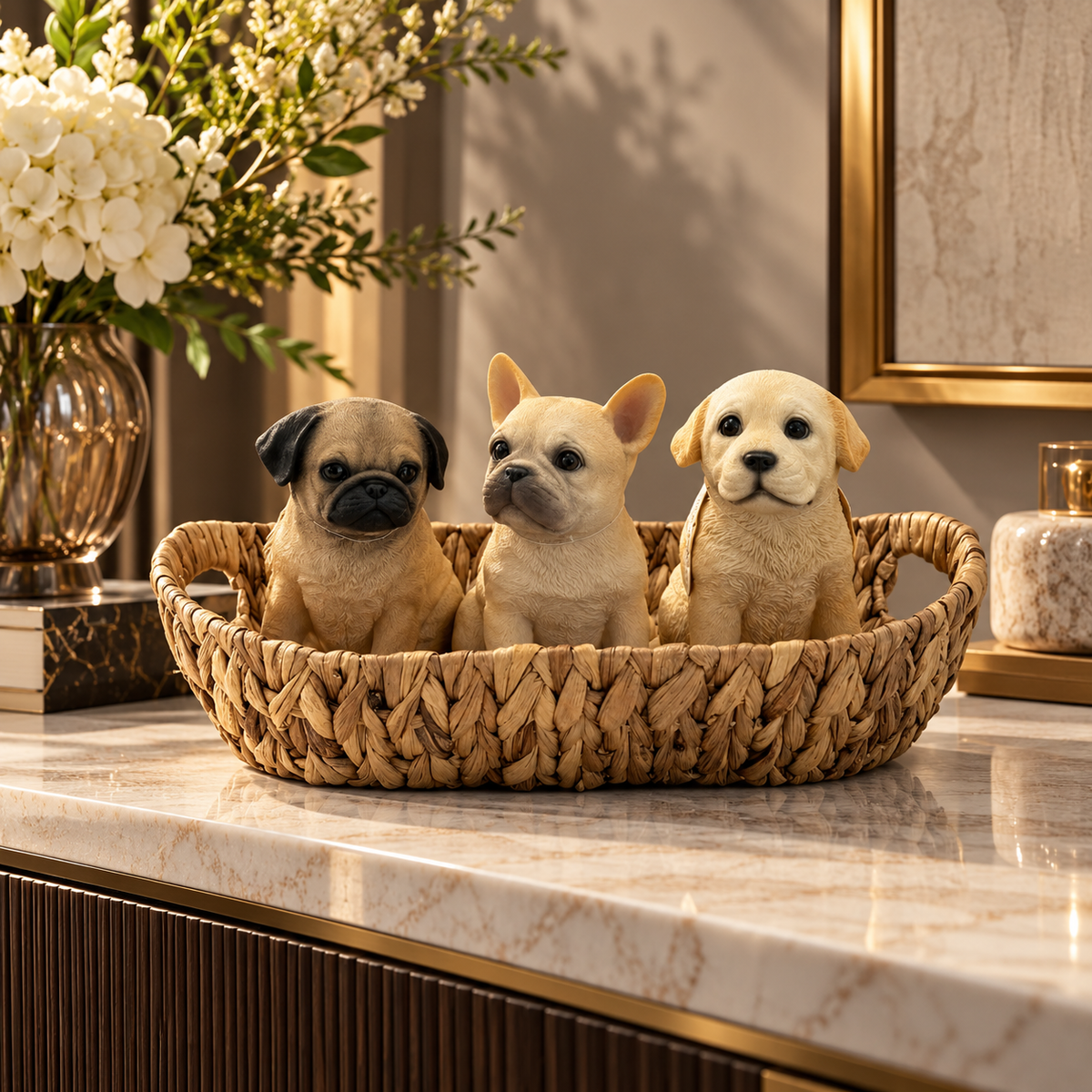 Puppy dogs with Tray set