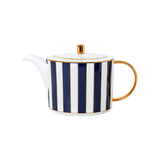 ROYAL BLUE SIGNATURE PORCELAIN (6 Cup and 6 Sauser 1 Creamer 1 Kettle with Lid 1 Sugar bowl with Lid)