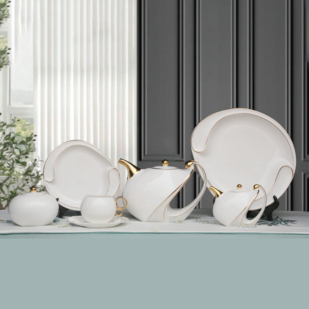 Luxury Tea set White