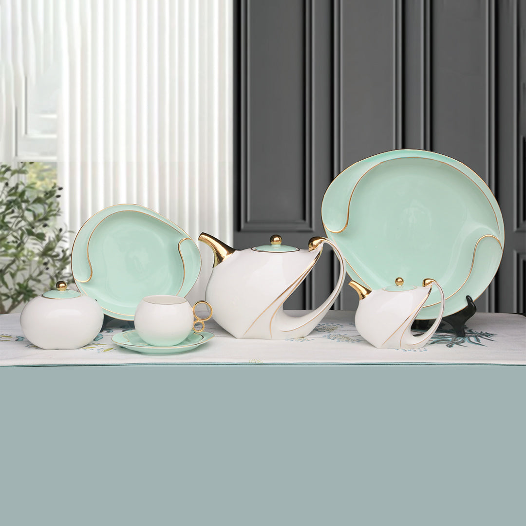 Luxury Tea set Green