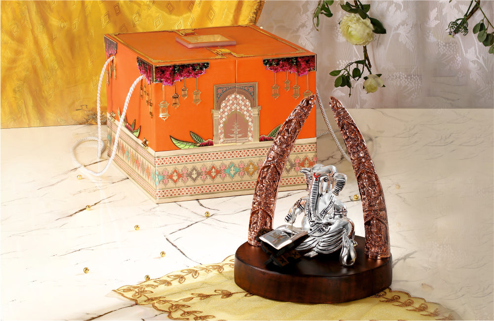 Traditional Luxury Invitation with Ganesha Idol