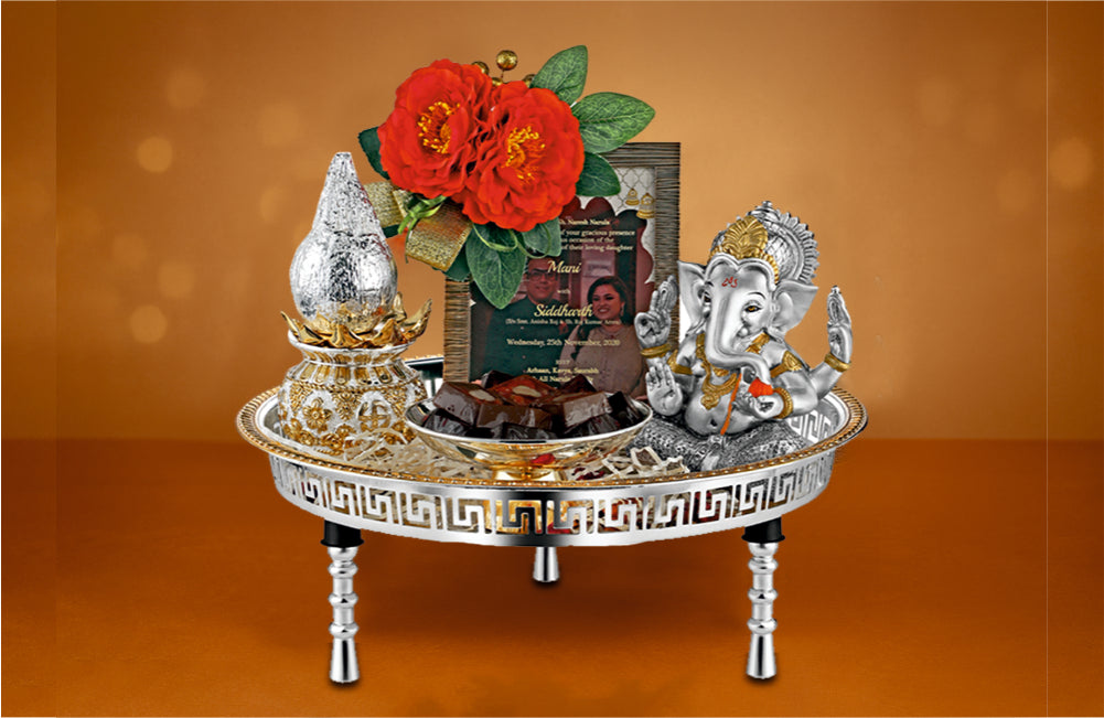 Regal Silver-Plated Wedding Invitation Tray