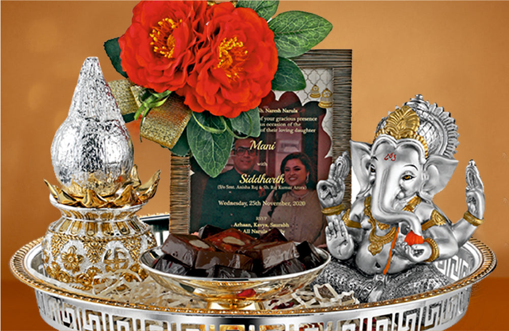 Regal Silver-Plated Wedding Invitation Tray