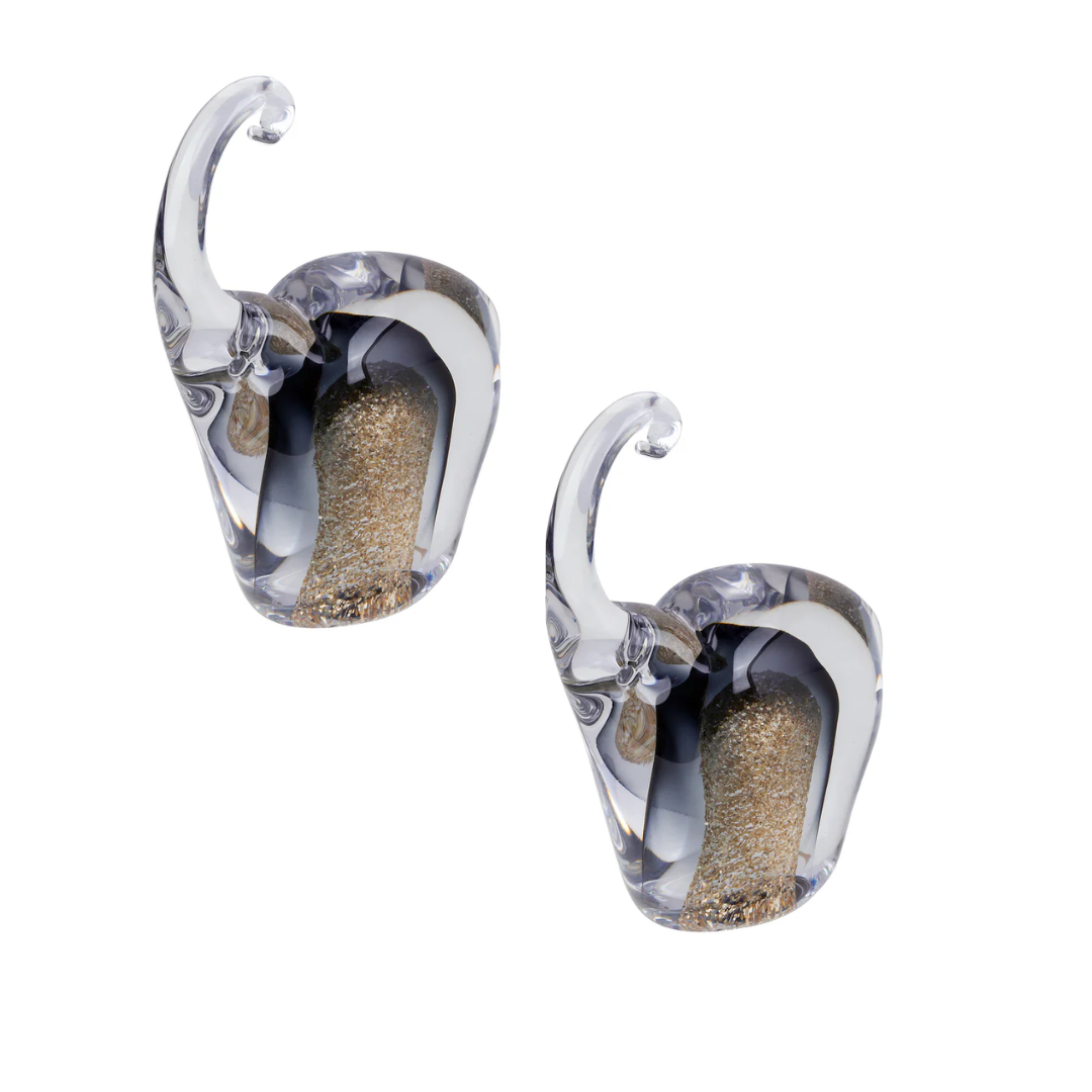 Crystal Crest Elephant Set of 2