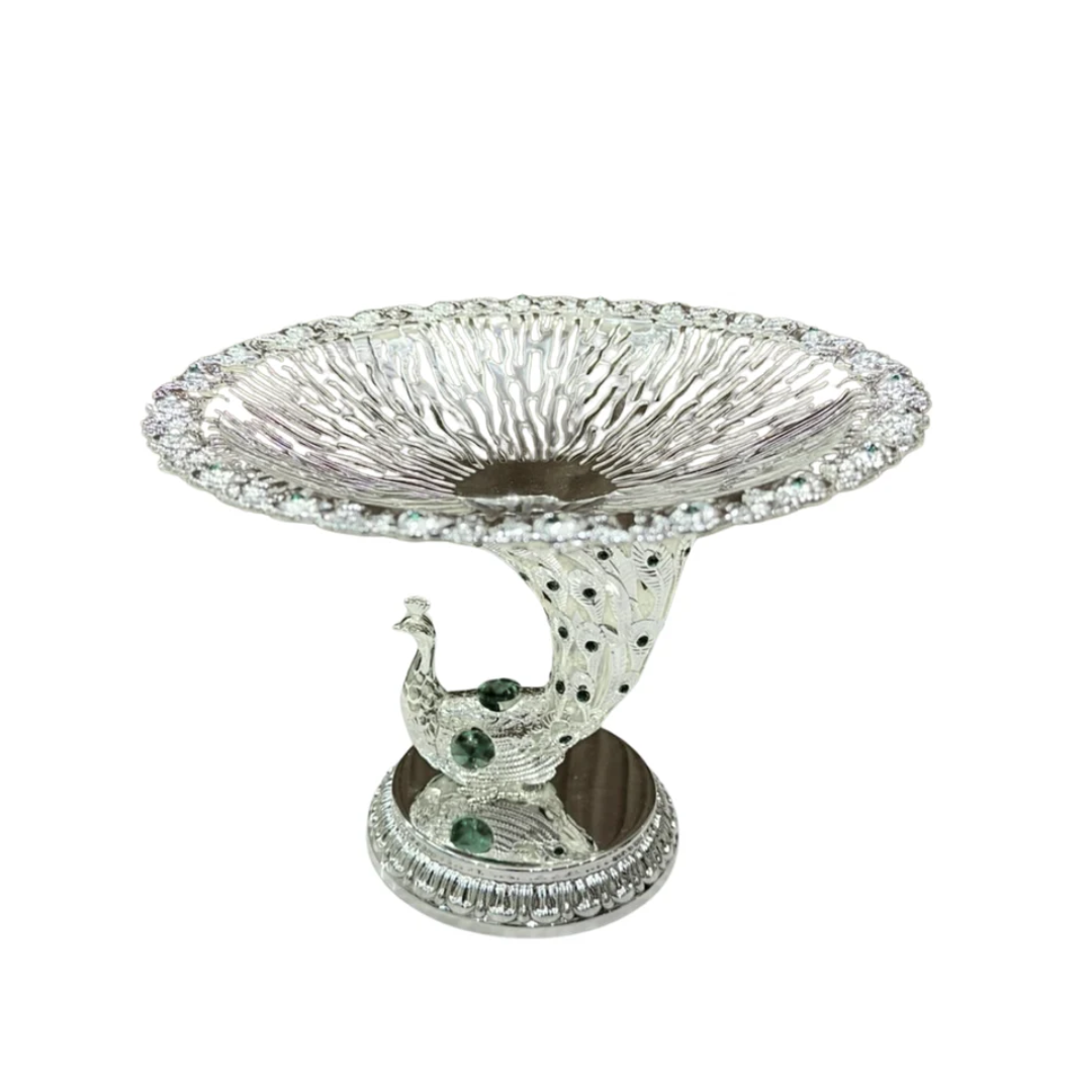Peacock Single Server with Stand Medium