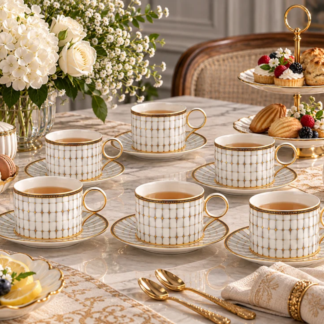 Majestic weave 12pc tea set