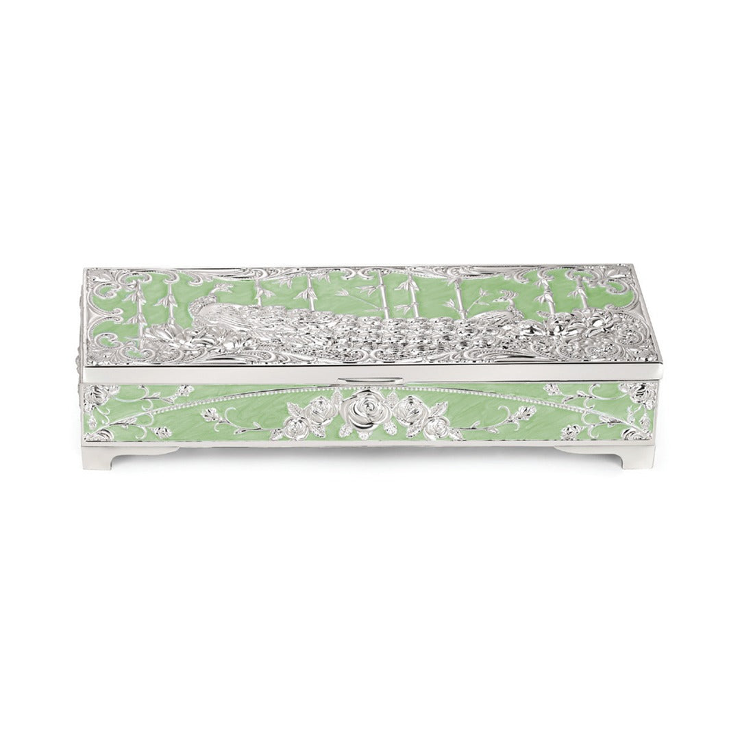 Peacock Dry Fruit Box 2 in 1 (green)