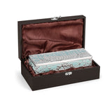 2 in 1 Dry Fruit Box (Blue) | Peacock Vintage Decorative Jewelry Box | Momentz