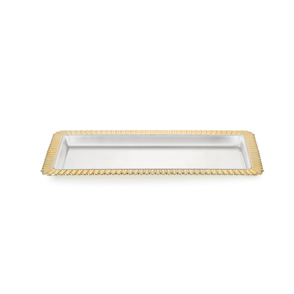 Stripped Design Rectangle Tray
