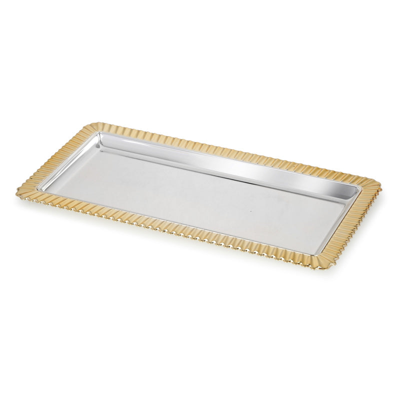 Stripped Design Rectangle Tray