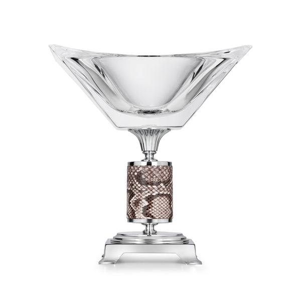 Leopard Design Flower Vase Silver medium