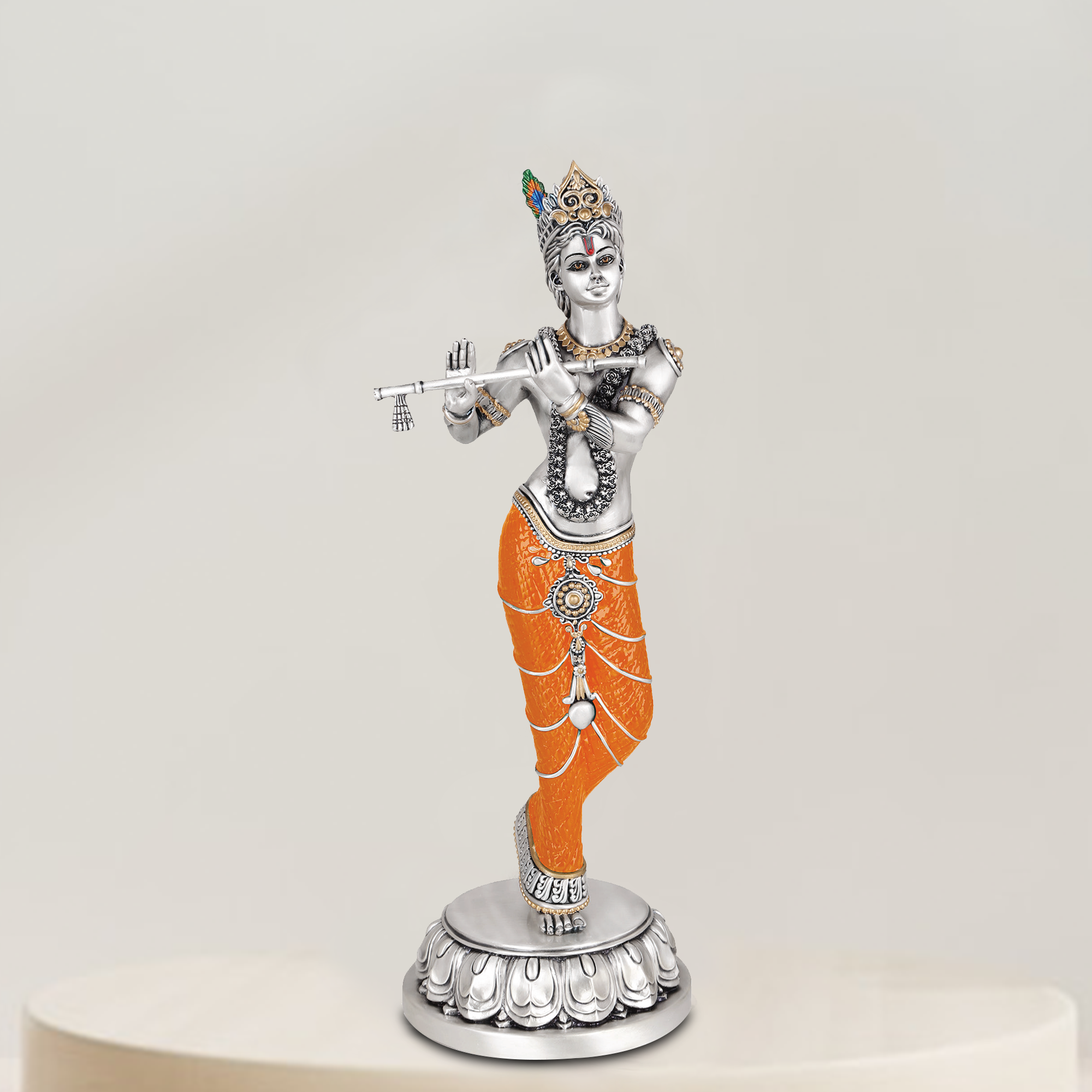 STANDING KRISHNA ORANGE