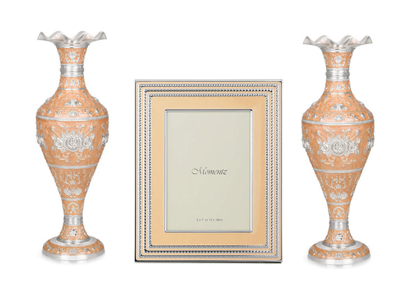 Set of 2 Vase with Luxury Photo Frame