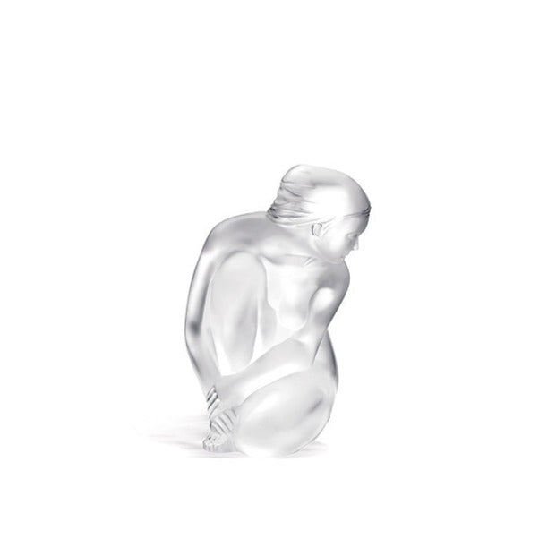 VENUS, SMALL NUDE SCULPTURE - CLEAR CRYSTAL