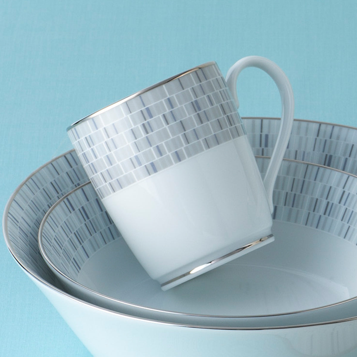 Noritake Ville De Platine  Coffee mug set (6 pcs)