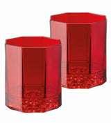 2-Piece Red Medusa Lumiere Whisky Glass Set