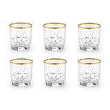 Set of 6 Whisky glasses P-2033- Gold