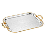 Rectangle Tray with Handle Dual Tone Medium