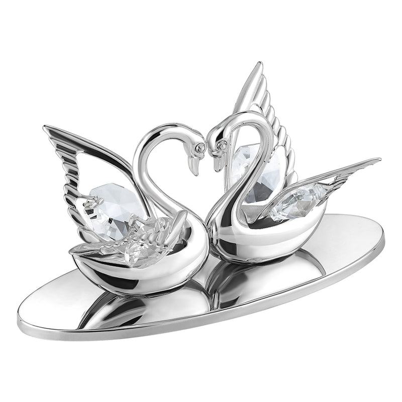 Pair of Swans with crystals