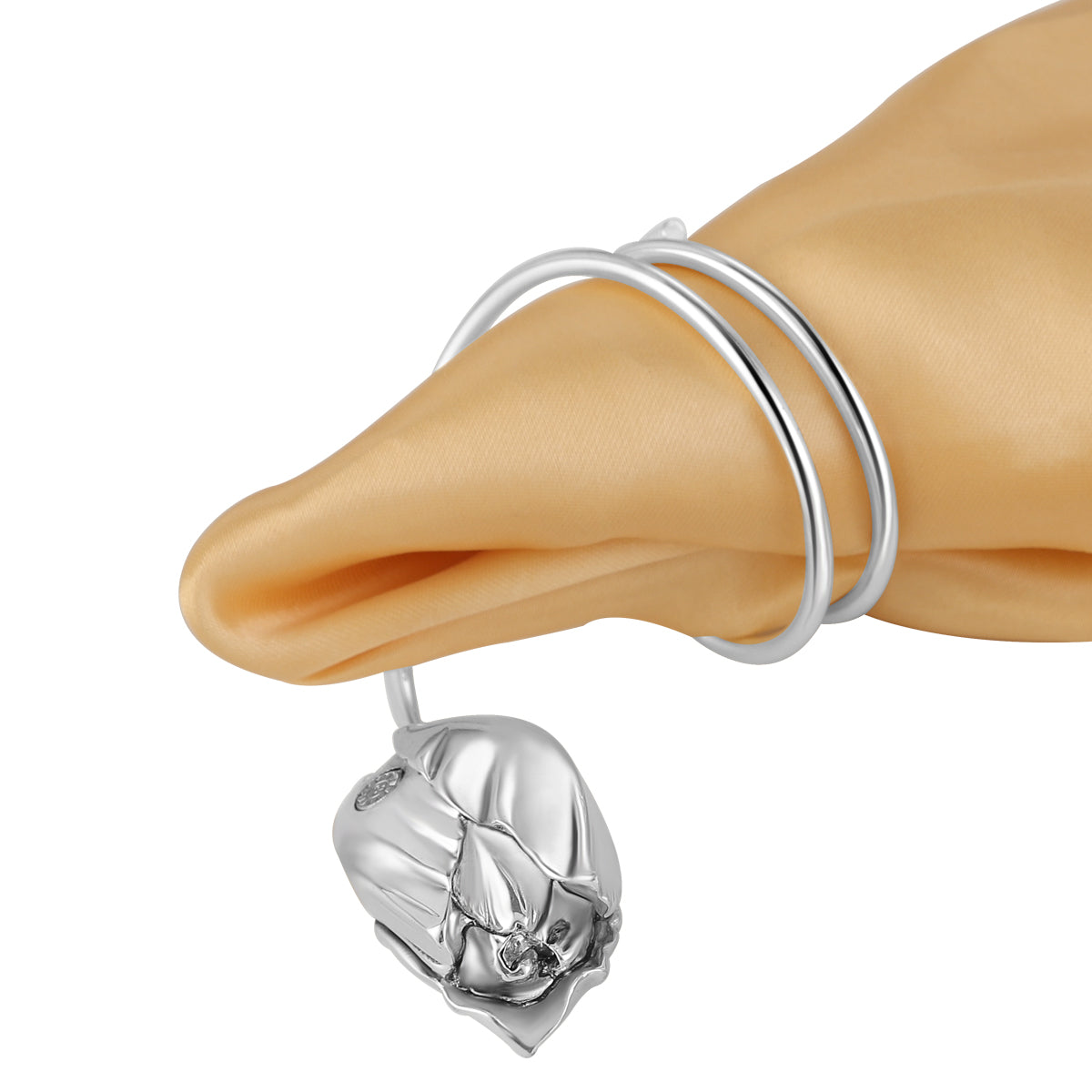 Marcello Giorgio Rose Design Napking Rings