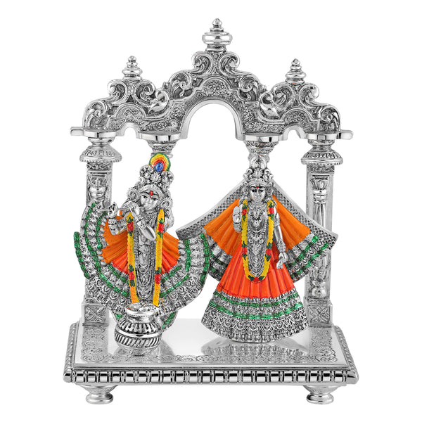 Radha Krishna with temple