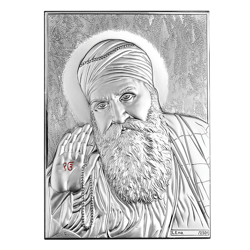 Guru Nanak ji (h-29 cm)- Silver