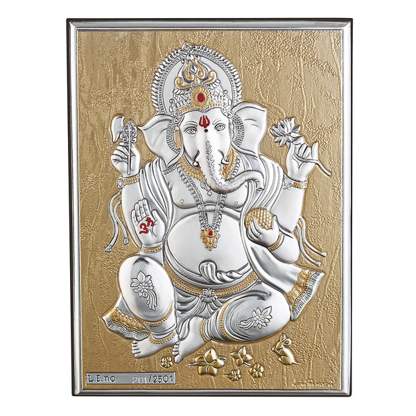 Small Ganesha Frame (h-18 cm)- Gold