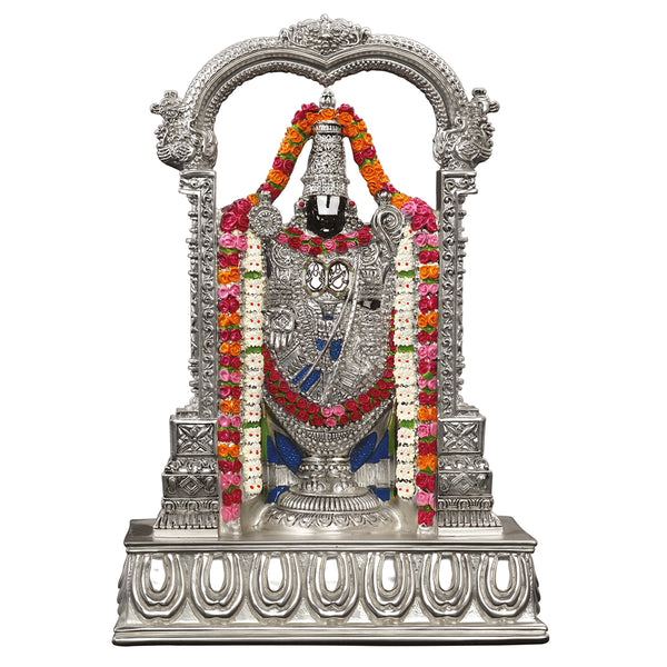 Tirupati Balaji Silver -  (h-21 cm)