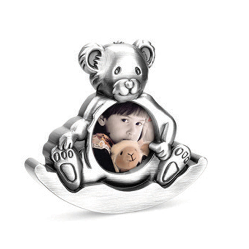 Teddy Bear Photo frame- Silver