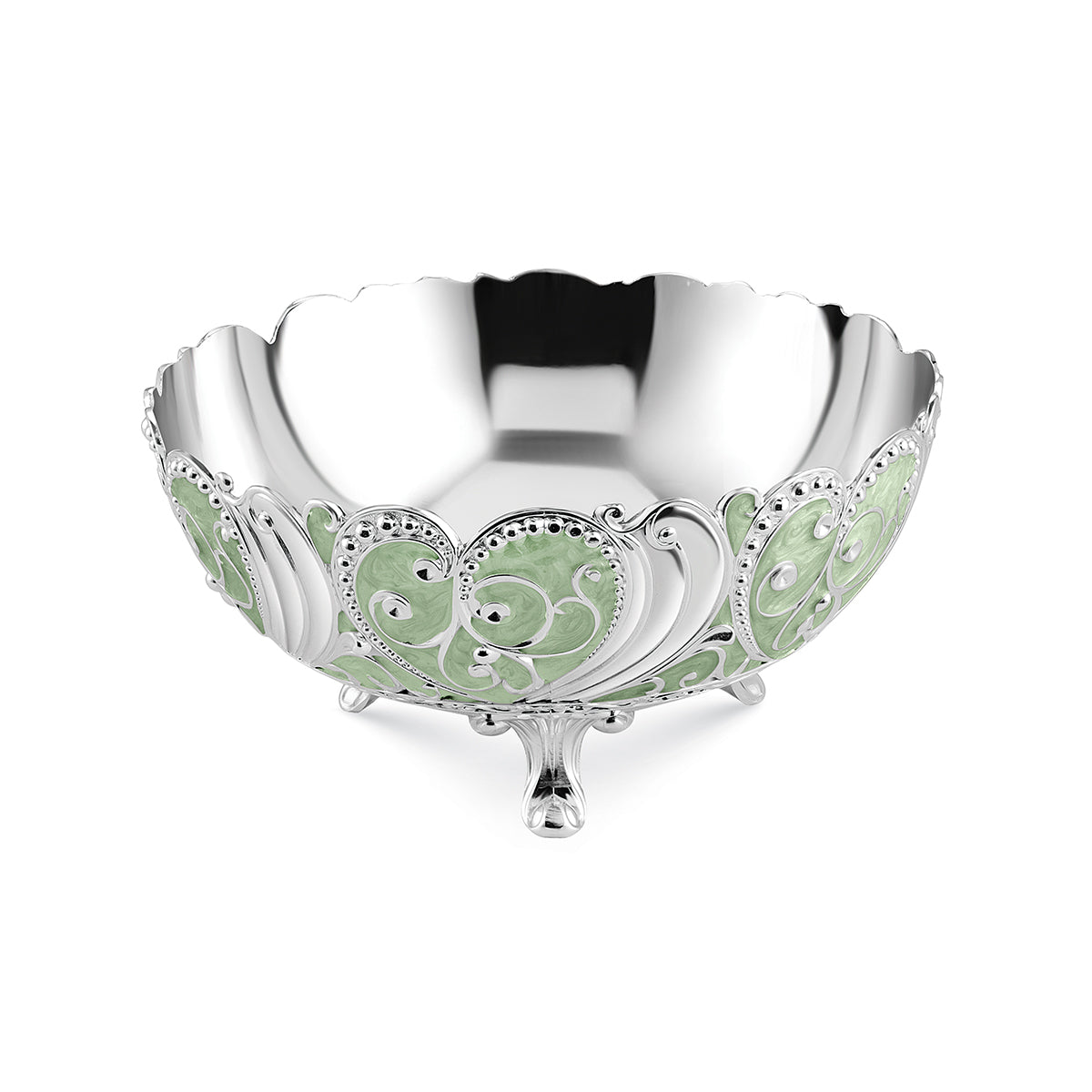 Enamel round Bowl Big - Sea Green