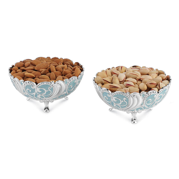 Enamel bowls - Set of 2 Sky Blue