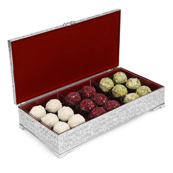 3 in 1 Silver Dry Fruit Box