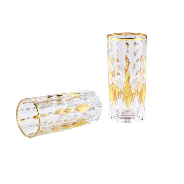 Water glasses- Set of 6 P - 2035- Gold