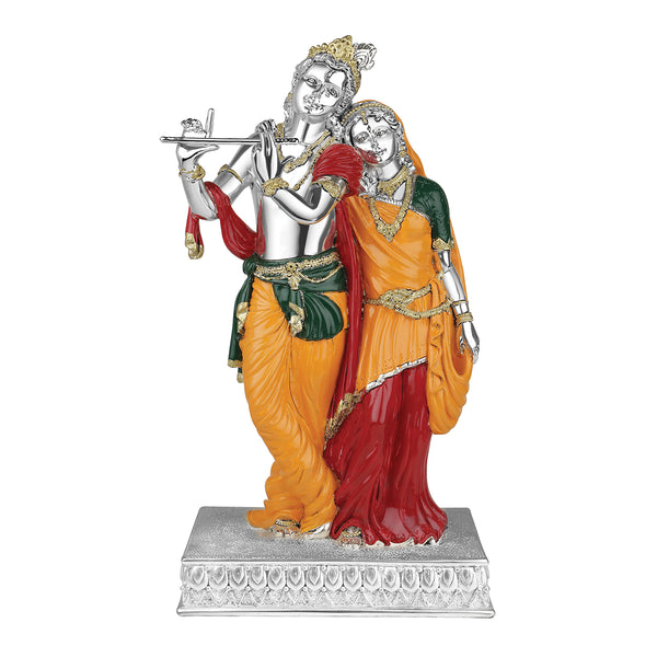 Radha Krishna  38cm - Silver