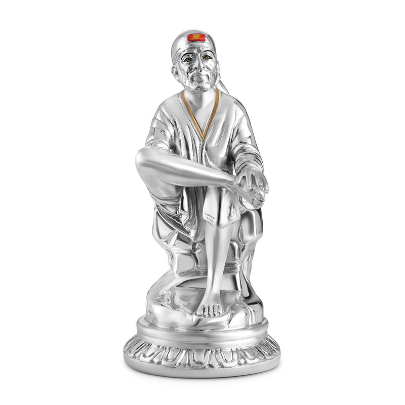 Sai Baba medium 23 cm- Silver